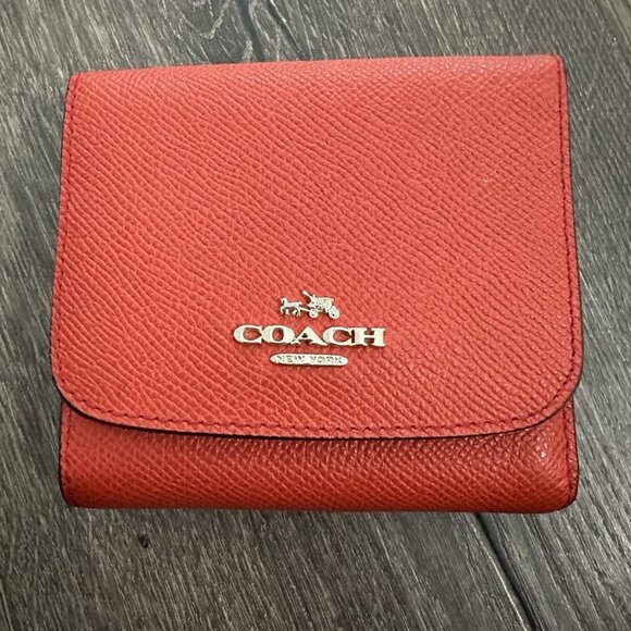 Coach Handbags - Coach Leather Trifold Wallet